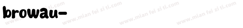 browau字体转换