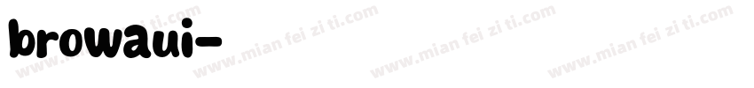 browaui字体转换
