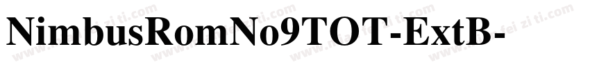 NimbusRomNo9TOT-ExtB字体转换