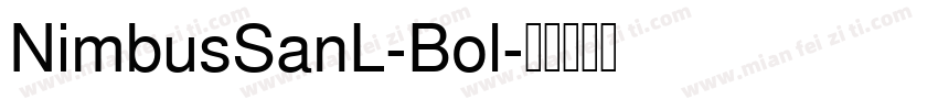 NimbusSanL-Bol字体转换
