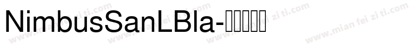 NimbusSanLBla字体转换
