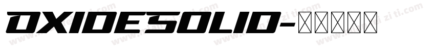 OxideSolid字体转换