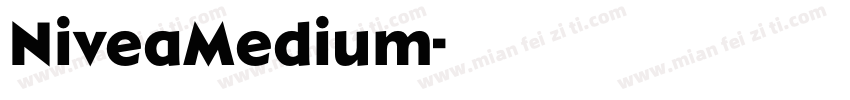 NiveaMedium字体转换