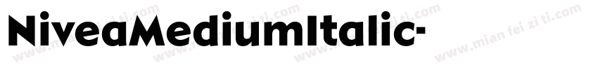 NiveaMediumItalic字体转换