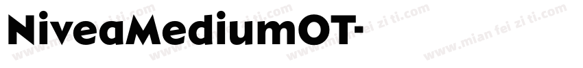NiveaMediumOT字体转换