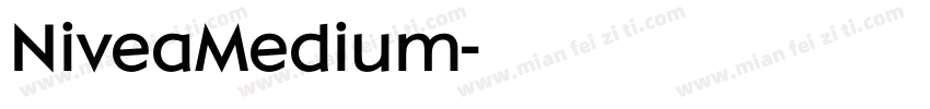 NiveaMedium字体转换