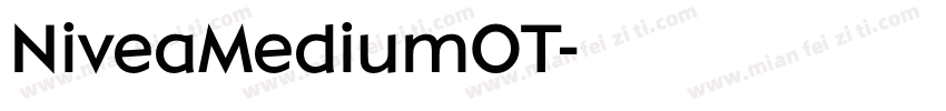NiveaMediumOT字体转换