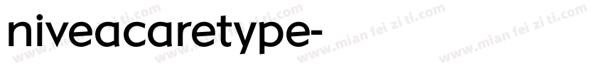niveacaretype字体转换