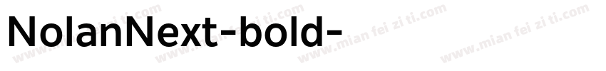 NolanNext-bold字体转换