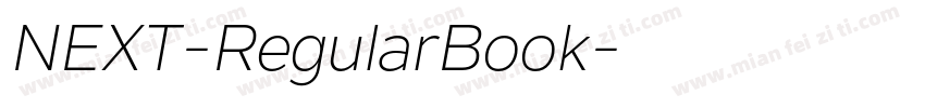 NEXT-RegularBook字体转换