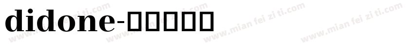 didone字体转换