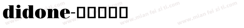 didone字体转换