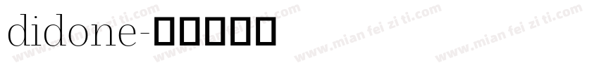 didone字体转换