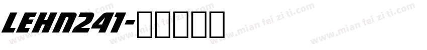 LEHN241字体转换