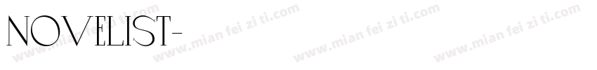 novelist字体转换