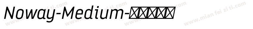 Noway-Medium字体转换