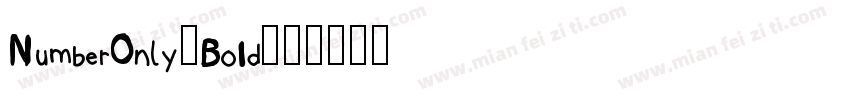 NumberOnly-Bo1d字体转换