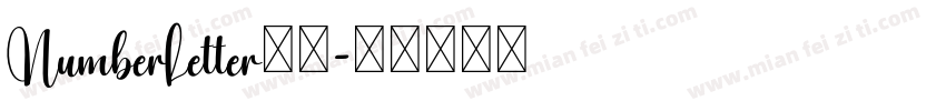 NumberLetter字体字体转换