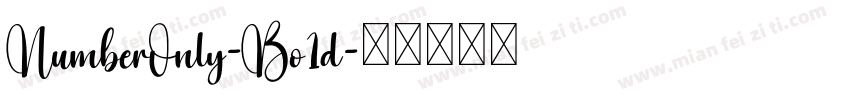 NumberOnly-Bo1d字体转换