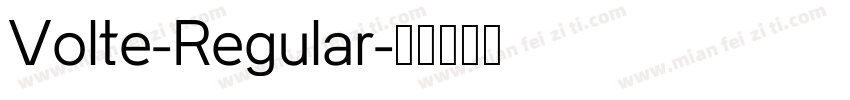 Volte-Regular字体转换