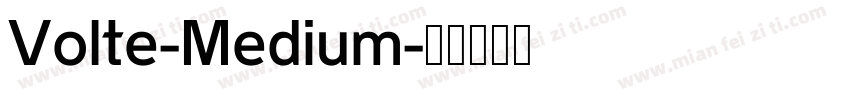 Volte-Medium字体转换