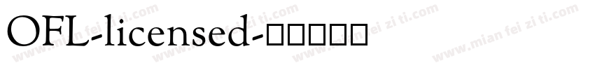 OFL-licensed字体转换