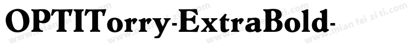 OPTITorry-ExtraBold字体转换