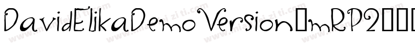 DavidElikaDemoVersion-mRP2字体转换