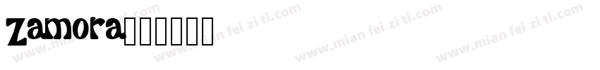 Zamora字体转换