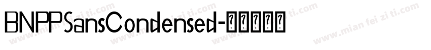 BNPPSansCondensed字体转换