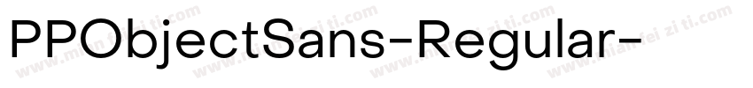 PPObjectSans-Regular字体转换