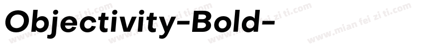 Objectivity-Bold字体转换