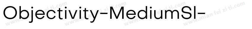 Objectivity-MediumSl字体转换