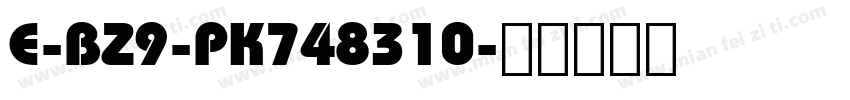 E-BZ9-PK748310字体转换