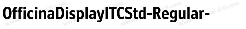 OfficinaDisplayITCStd-Regular字体转换