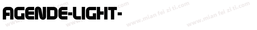 AGENDE-LIGHT字体转换