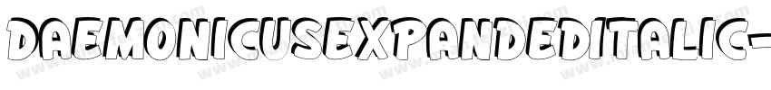 DaemonicusexpandedItalic-vz2D字体转换