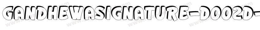 GandhewaSignature-DOO2D字体转换