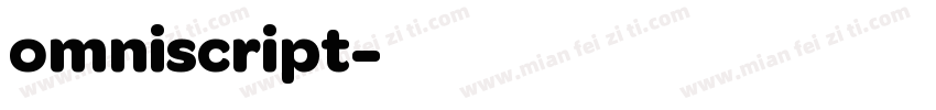 omniscript字体转换