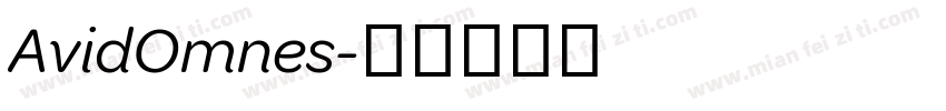 AvidOmnes字体转换
