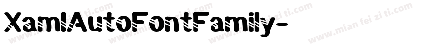 XamlAutoFontFamily字体转换
