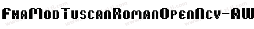 FhaModTuscanRomanOpenNcv-AW37字体转换