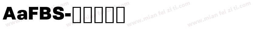 AaFBS字体转换