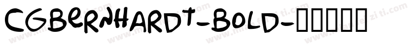 CgBernhardt-Bold字体转换