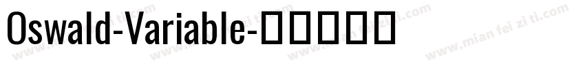 Oswald-Variable字体转换