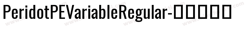 PeridotPEVariableRegular字体转换