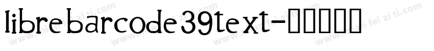 librebarcode39text字体转换