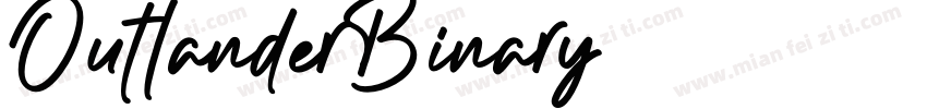 Outlander-Binary字体转换