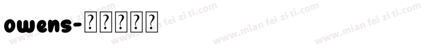 owens字体转换