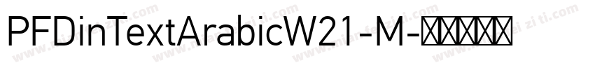 PFDinTextArabicW21-M字体转换